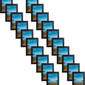 1. Cornice foto 10x15cm nero, perfetta decorazione pareti con foto e quadri eleganti.