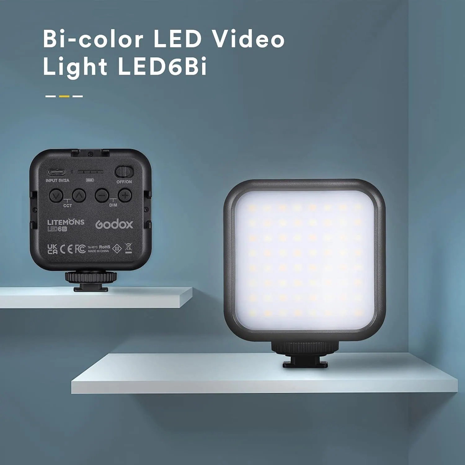 Luci LED bicolori per video con telecomando e supporto, ottime per fotografia e videomaker.