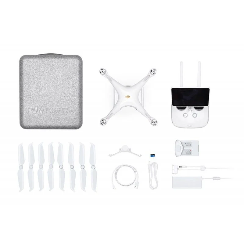 Drone DJI con accessori per fotografia aerea e videomaking.
