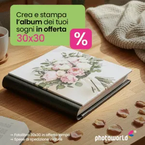 Personalizzato album fotografico di fiori e bouquet, offerta speciale 30x30cm.