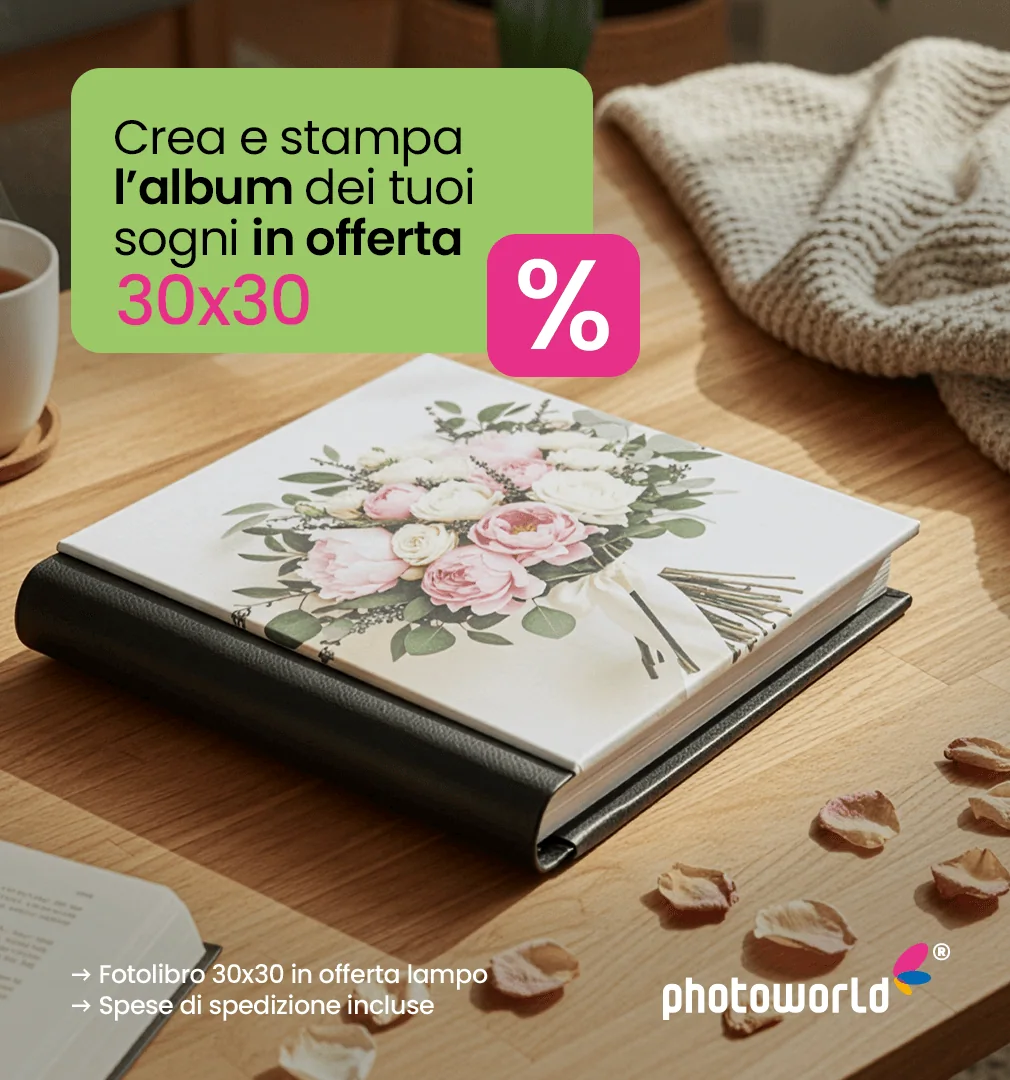 Personalizzato album fotografico di fiori e bouquet, offerta speciale 30x30cm.