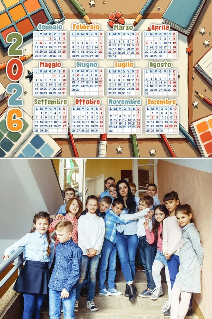 Calendario scolastico 2022 - Immagine di bambini in classe, scuola, formazione, learning, educazione, evento scolastico, PhotoWorld.