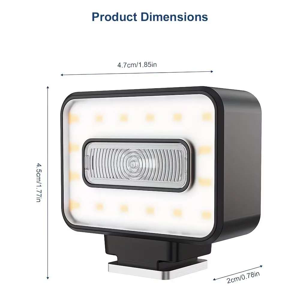 Flash LED Mini per fotografia e videografia professionale.