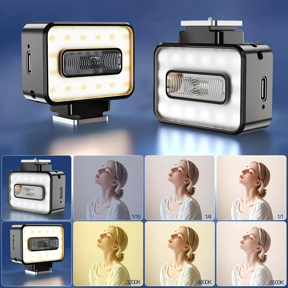 Luce LED Mini Flash per fotografia e videografia professionale.
