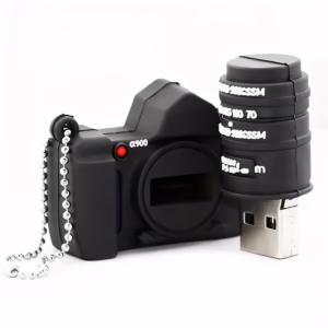 Pen Drive a Forma di Fotocamera Nera 32Gb