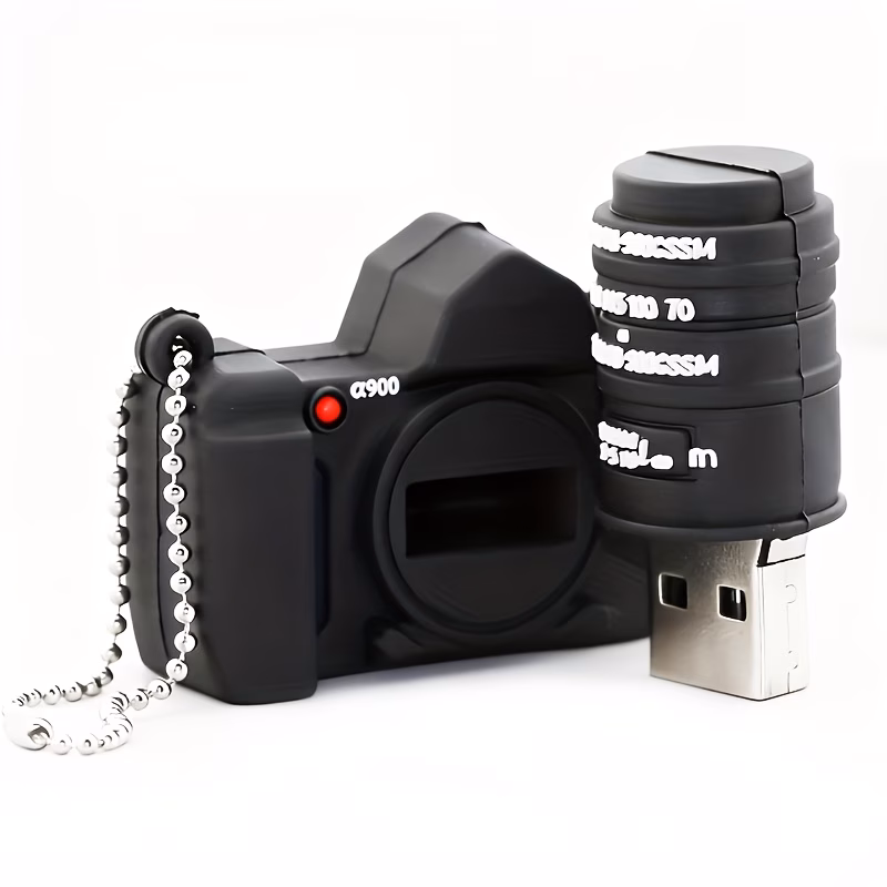 Pen Drive a Forma di Fotocamera Nera 32Gb