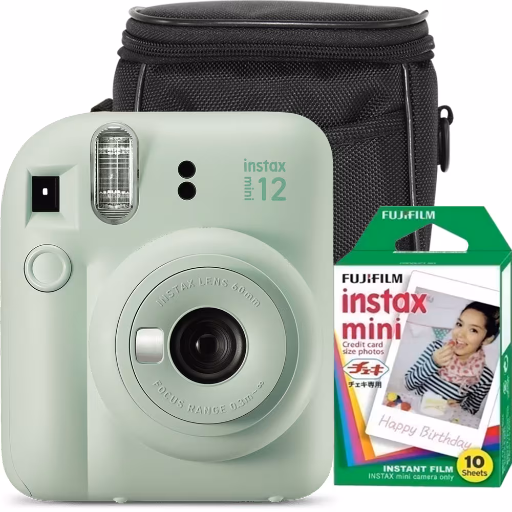 fotocamera istantanea Fujifilm Instax Mini 12 + pack 10 foto + custodia protettiva - immagine 4