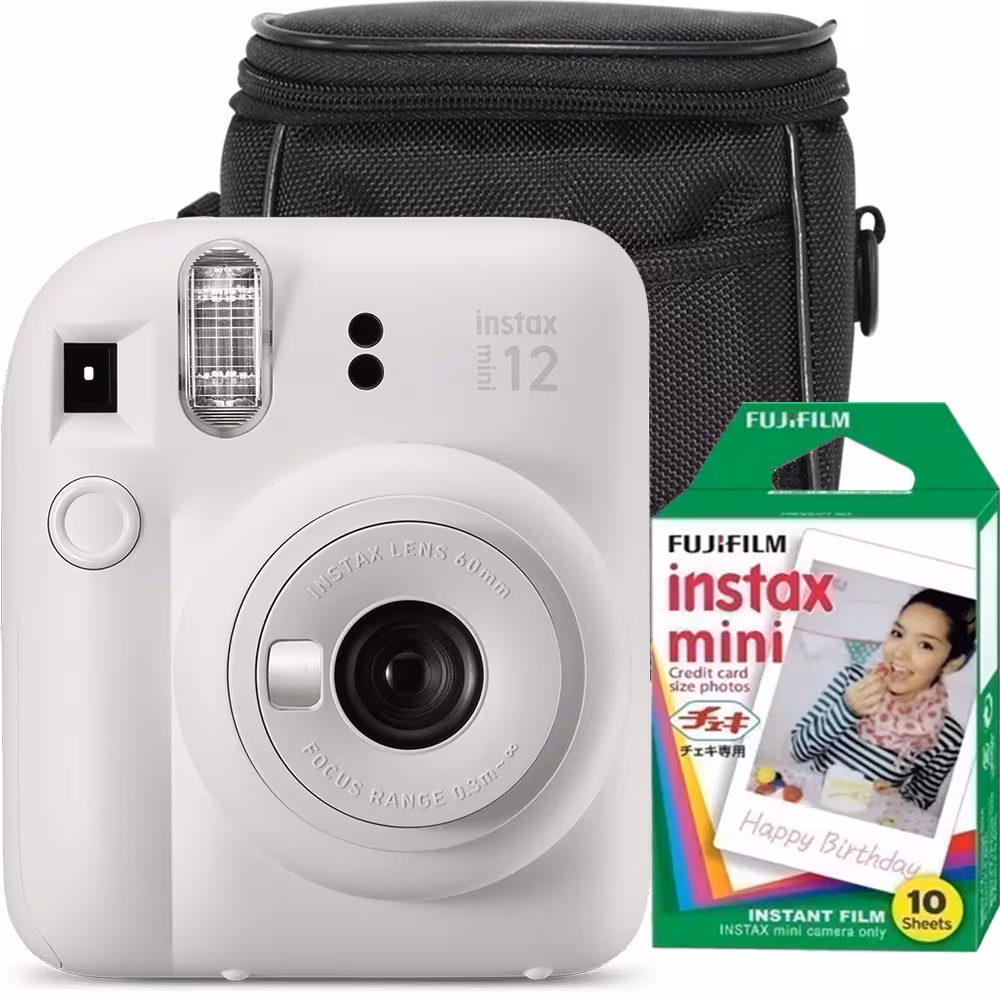 fotocamera istantanea Fujifilm Instax Mini 12 + pack 10 foto + custodia protettiva