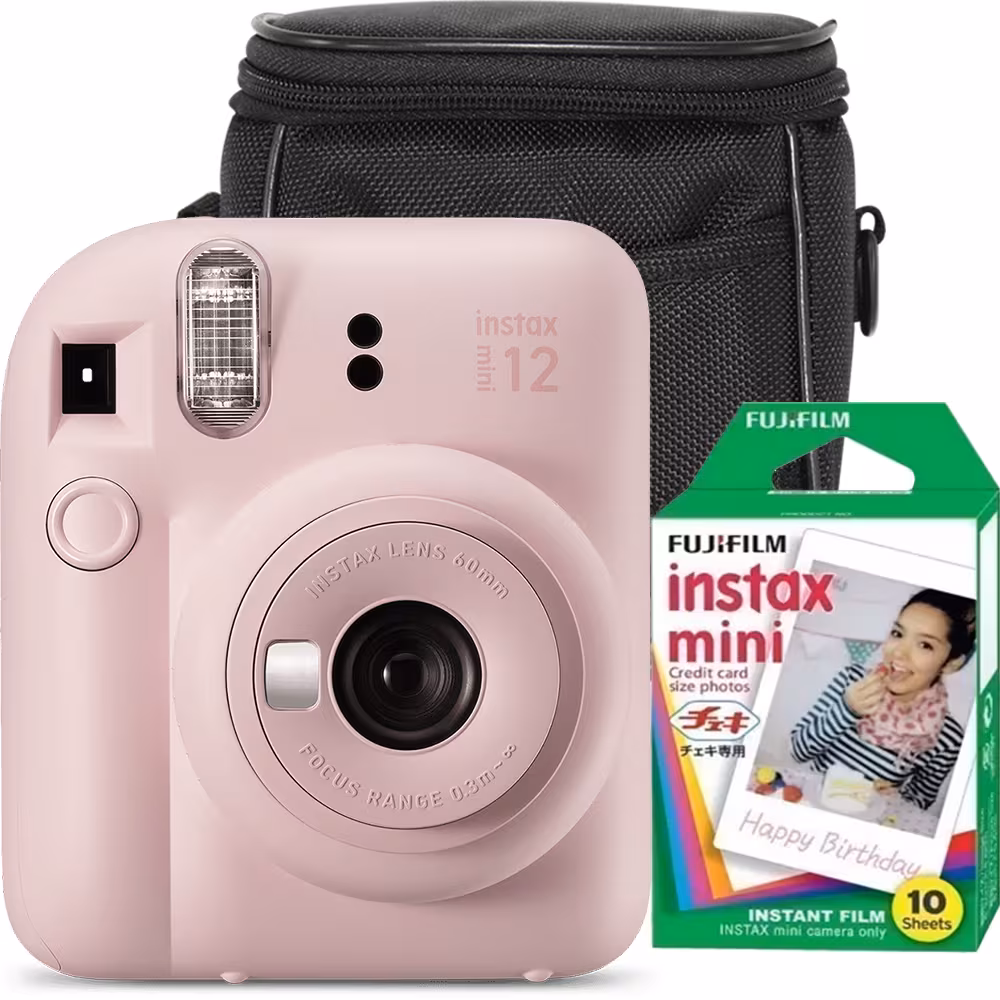 fotocamera istantanea Fujifilm Instax Mini 12 + pack 10 foto + custodia protettiva - immagine 6
