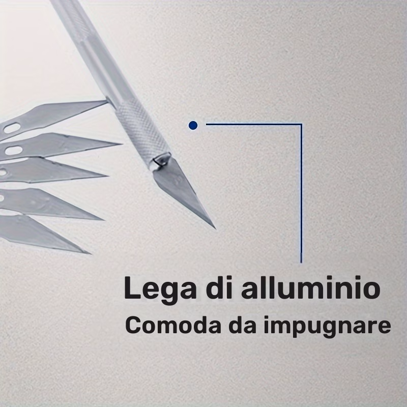 Set di Coltelli per Intaglio in Lega di Alluminio - Image 4