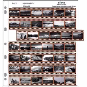 Set da 10 pezzi, Foglio professionale per negativi da 35mm per archivio