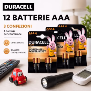 Batterie DURACELL Plus AAA | 12 Blister