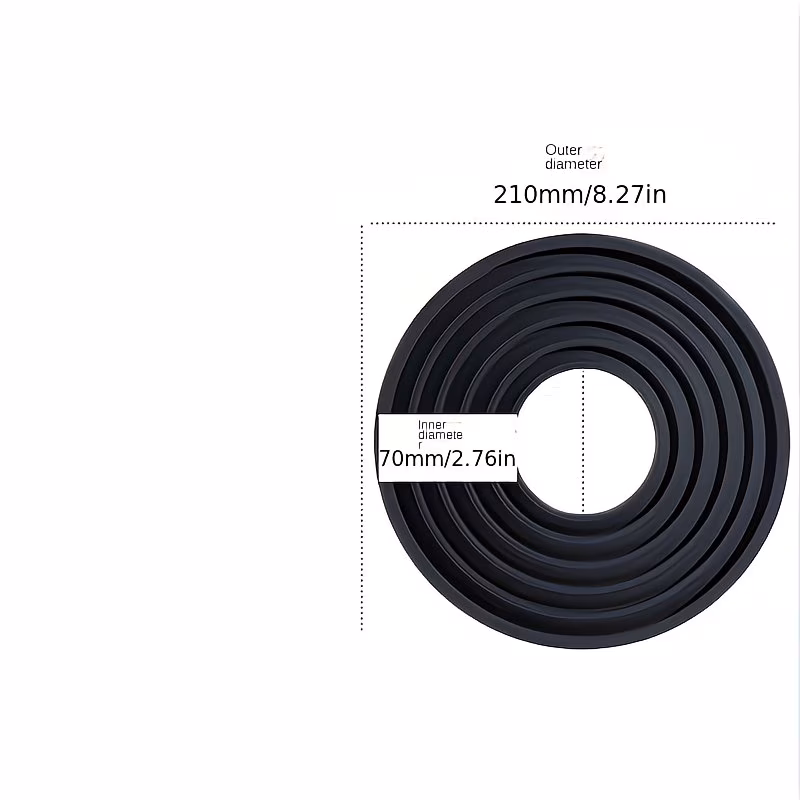 Copertura nera per obiettivo micro DSLR Copertura nera anti-riflesso in vetro silicone pieghevole morbida per obiettivo fotocamera - Image 2