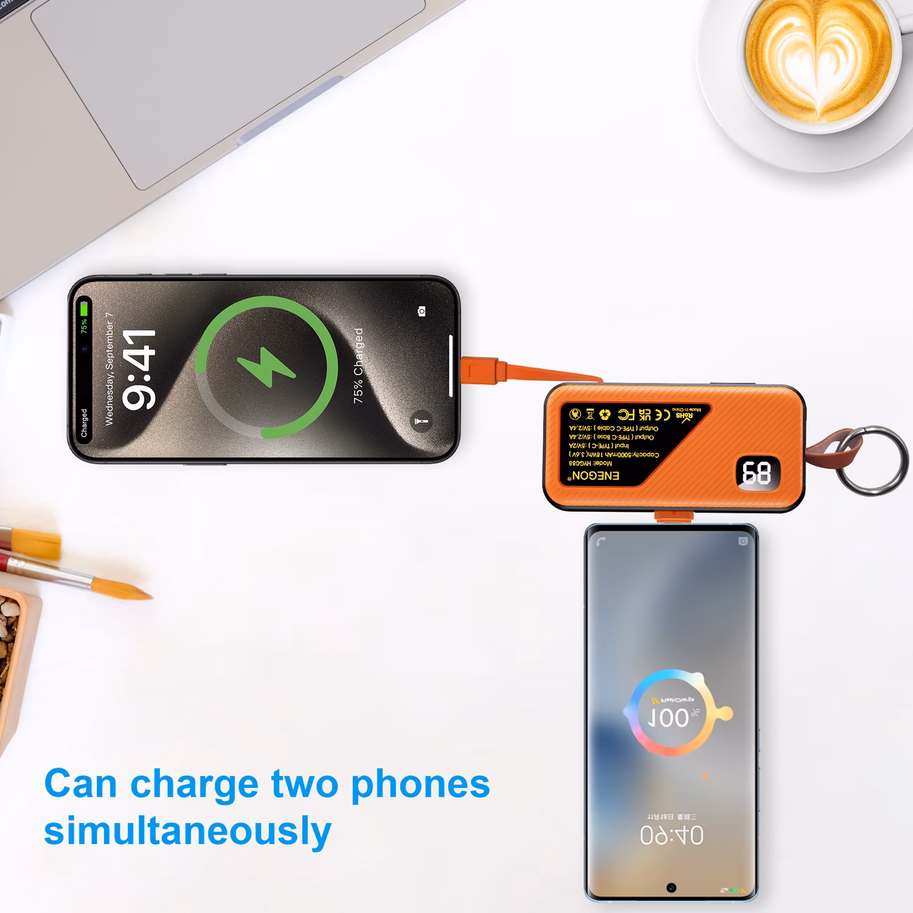 Power Bank Mini Portatile Nero - immagine 4