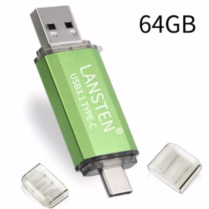 LANSTEN Tipo C USB Stick 64GB OTG Memoria USBC