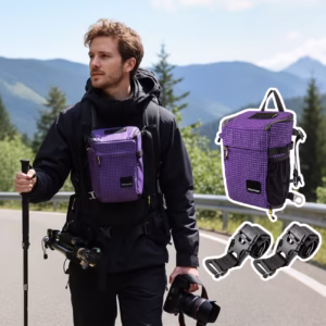 HIKEMAN Borsa per Fotocamera multifunzionale