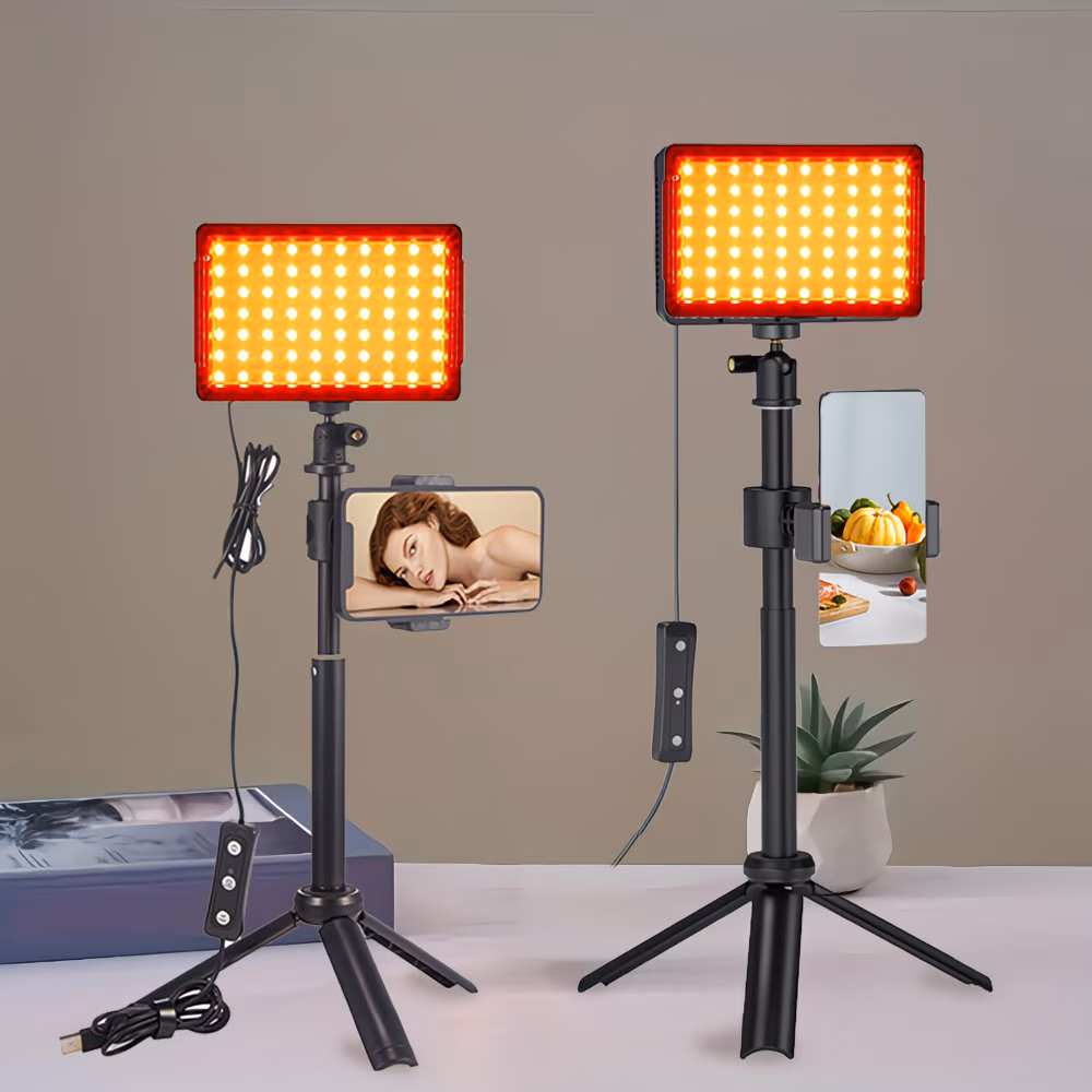 Set di due luci LED da studio per video streaming