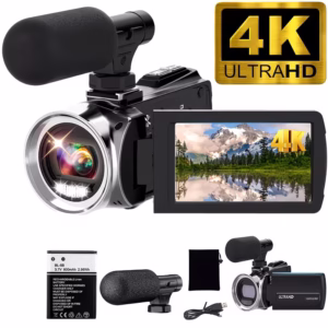 Videocamera 4K 48MP per Vlogging con Zoom Digitale 18X