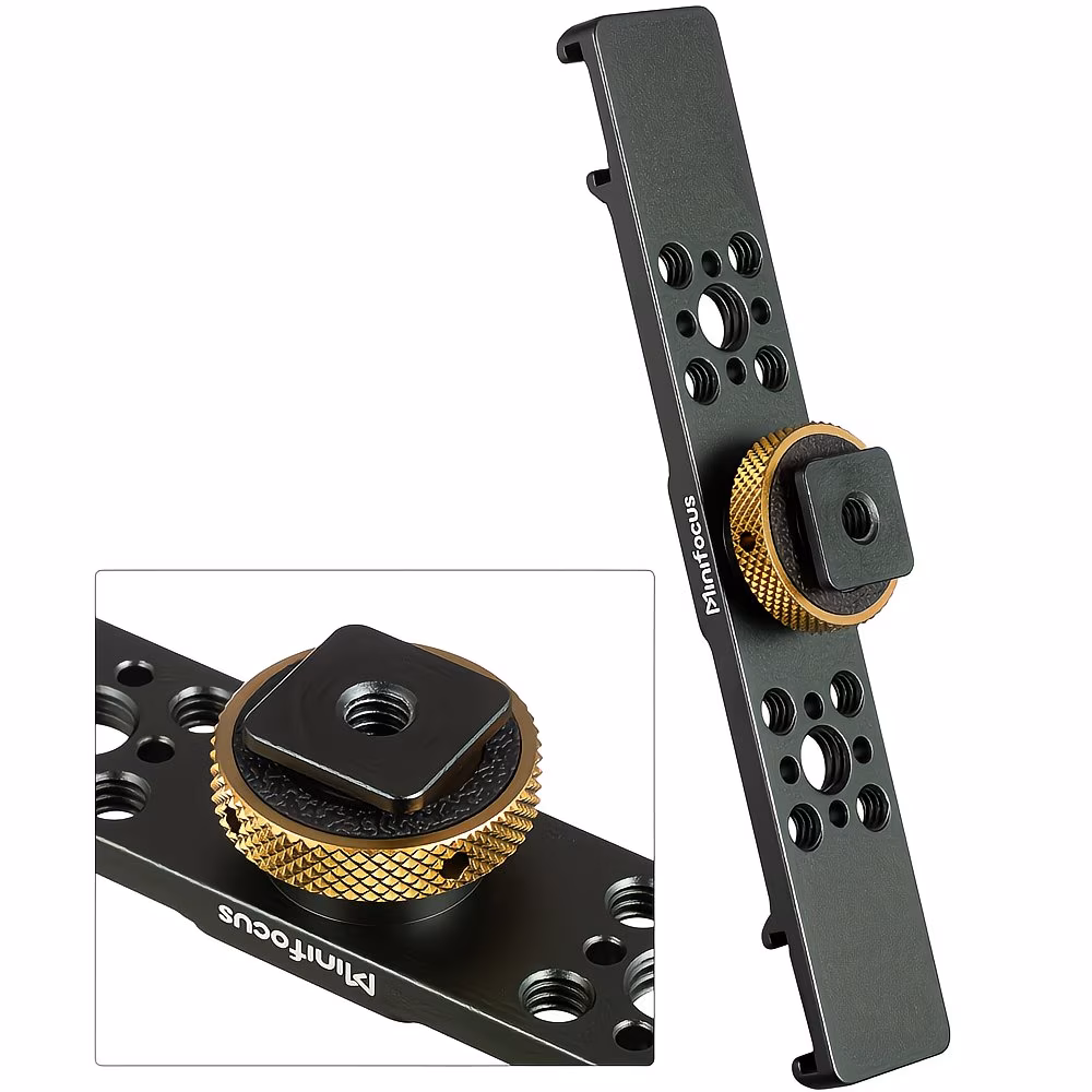 Supporto per flash con attacco a bussola, asta di prolunga 3-in-1 in lega di alluminio - Image 2