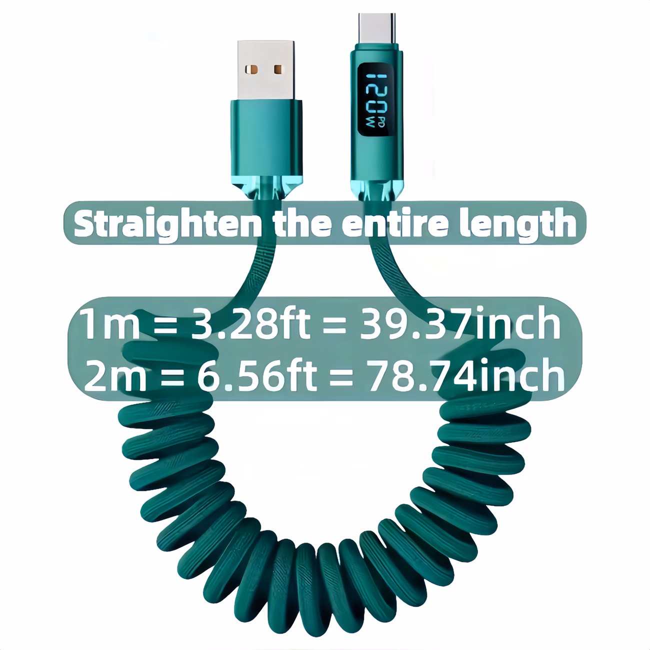 Cavo dati Super Flash Charge verde – Bild 3