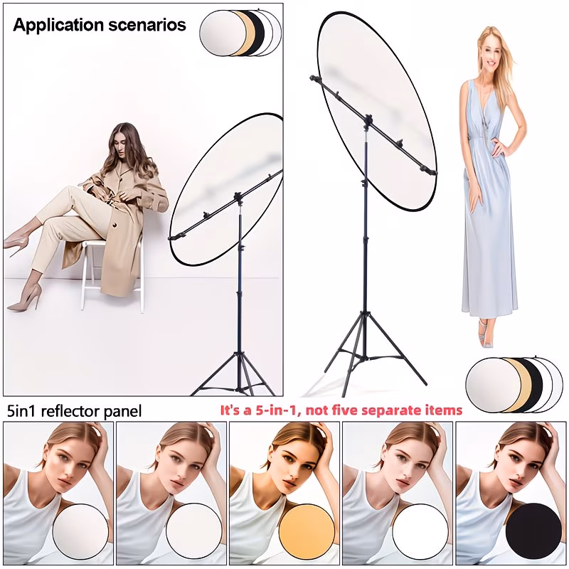Supporto Regolabile per Riflettore Fotografico con Traversa Telescopica Rotante – Bild 3