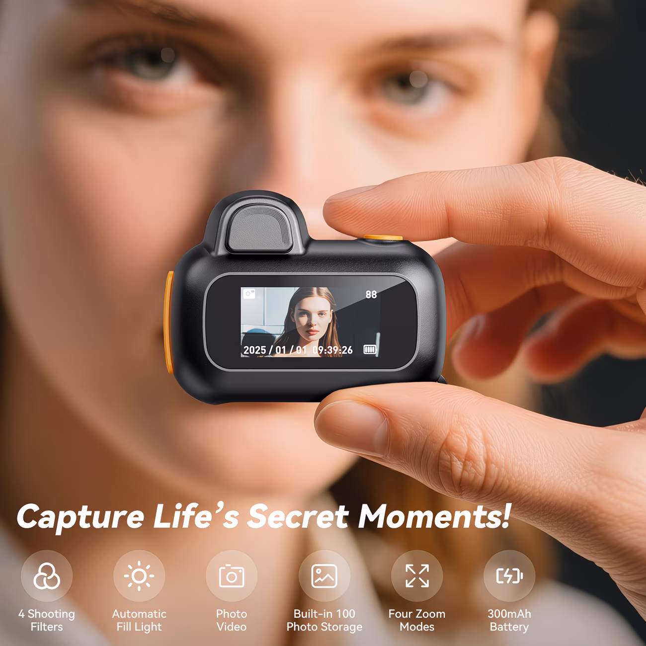 Ciondolo a forma di zaino con mini fotocamera - Image 3